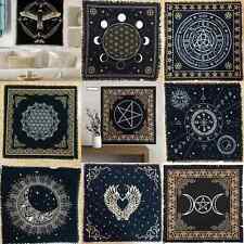 Lot Of 50 Pcs Altar Cloth Tarot Witchcraft Card Square Golden Table Napkin Decor picture