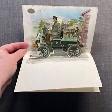 Vintage Antique Automobile Pop Up Card 1906 Cadillac 1898 Oldsmobile Denmark picture