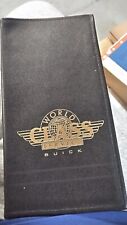 Vtg Buick World Class Service Hazel Stitched LEATHER Paper Manual Wallet USA picture