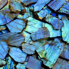 5lb labradorite blue fire slab natural gemstone slices raw specimen crystal picture