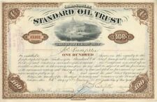 Issued to J. D. Rockefeller Standard Oil Trust ULTIMATE - Signed by J.D. Rockefe picture