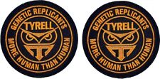 Blade Runner Tyrell Genetic Replicants Owl Patch |2PC HOOK BACKING 3.5