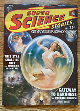 Super Science Stories 1949 NOV Vol.6 #1 - Early Ray Bradbury Pulp GGA Cover VG picture