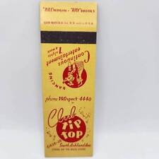 Vintage Matchbook Club Tip Top Nightclub South Ashland Ave Chicago Illinois Ephe picture