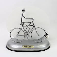 Vintage Solar Power by Ishiguro - Motion Man Pedaling Bicycle Bike Table Lamp picture