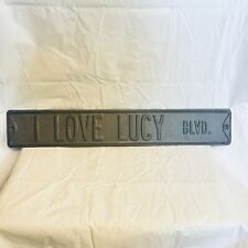 Authentic (I LOVE LUCY BLVD) Pressed Metal Street Sign,Size(36x6)-ROAD HIGHWAY picture