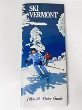 Ski Vermont 1984/1985 Brochure Travel Guide Ephemera picture