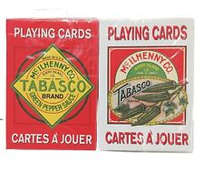 VTG 2002 Tabasco Playing Cards Green Pepper Sauce, Standard Oysters  New (2) Lot picture