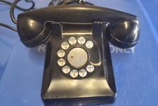 Vintage 1940 Bell System Western Electric Black Rotary Desk Phone F1 picture