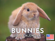 Bunny Gifts For Rabbit Lovers Monthly Calander 2024 Wall Calendar  picture