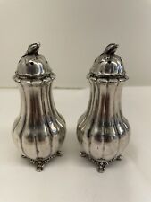 Vintage Sheffield Design by Community Melon Silverplated Salt and Pepper Shakers picture