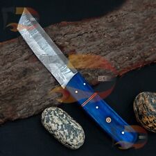 Custom Handmade 9''inch Damascus steel Tanto Knife/Skinning /Rose/Sheath picture
