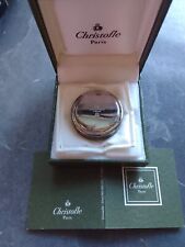 RARE Vintage Cristofle Silverplate Pill Trinket Box, With Box And Liflet. picture
