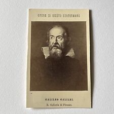 Antique CDV Photograph Illustration Man Galileo Galilei Scientist Physicists picture