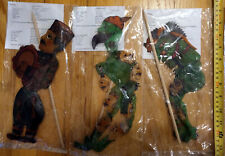 Set of Six Vintage Hand Made Karagöz Turkish Shadow Puppets - New In Packaging picture