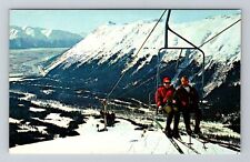 Mount Alyeska AK-Alaska, Chair Lift Ride, Kenai Peninsula, Vintage Postcard picture