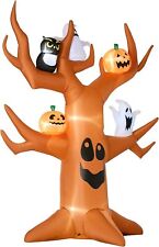 8FT HALLOWEEN LED INFLATABLE SPOOKY GHOST TREE picture