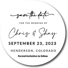 Personalized Save The Date Magnets | Customize Image and Text | 4-Inch by 4-Inch picture