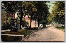 Holgate Avenue Defiance Ohio OH Street View Cancel 1912 Antique WOB PM Postcard picture