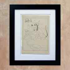 Walt Disney Signed Pluto 1930s Drawing Book Page picture
