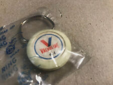 NOS Vintage Valvoline Racing Automotive Show Ring Key Ring Advertising Keychain picture
