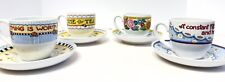 Mary Engelbreit Tea Cup & Saucer Andrews McMeel Publishing ME Ink SET OF 4 Rare picture