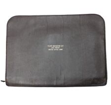 WW ll Pilots Navigation Kit Air Force USA Army Leather And Canvas Folder Case picture