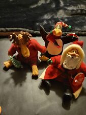 Country FOLKS Christmas COLLECTIBLES  LOT OF 5/ HOLIDAY DECOR  picture