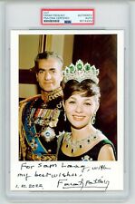 Farah Pahlavi ~ Signed Autographed Empress Iran Photo Shah Reza Pahlavi~ PSA DNA picture
