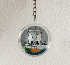 Vintage Keychain Bugs Bunny Looney Tunes Key Fob WB 99 Liquid Filled Snow Globe picture