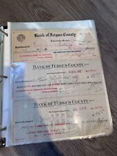 Bank of Fergus County Ford City PA Vintage Bank Check Lot of 3 1900s picture
