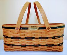 1999 Longaberger Traditions Collection Generosity 2 Handle Basket & Protector picture