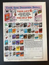 Vtg 1970s Doubleday Bargain Book Club Ad with Mail-in Order Form picture