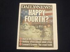 2020 JUL 4 NEW YORK DAILY NEWS NEWSPAPER-HAPPY FOURTH? TRUMP VISITS MT. RUSHMORE picture