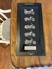 2007 Harley Davidson Motorcycles of the 1980s Pewter Shadowbox Display Set picture