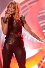 MIRANDA LAMBERT IN TIGHT LEATHER OUTFIT IN CONCERT 24X36 POSTER picture