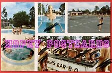 JUPITER SUNSHINE GARDENS BAR-B-Q ~ FLORIDA ~ NUDIST COLONY ~ postcard ~1970s picture