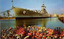 U.S.S. North Carolina Battleship Memorial Naval Postcard Chrome Unposted A1254 picture