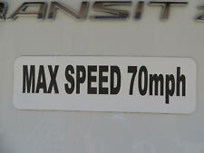 Max Speed 70 MPH for Work Vehicles restricted by regulator 10 x 3 Magnet  picture