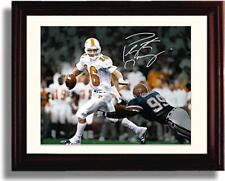 Framed 8x10 Peyton Manning Autograph Promo Print - Tennessee Volunteers picture