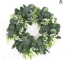 Eucalyptus Wreath, Artificial Green Leaf Wreath  picture