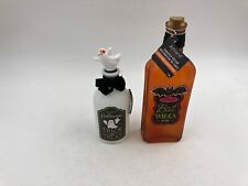 Ashland Bat Wings & Trick or Treat Glass Bottle Tabletop Decor CC02B34019 picture