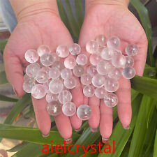50PCS 100% Natural Clear Quartz Stone Sphere Crystal Ball Healing Reiki picture