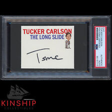 Tucker Carlson signed Cut PSA DNA Slabbed Fox News Broadcasting Auto C2826 picture