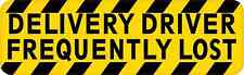 10 x 3 Delivery Driver Frequently Lost Magnet Car Truck Vehicle Magnetic Sign picture
