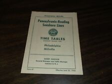 JUNE 1946 PRSL PENNSYLVANIA-READING SEASHORE LINES FORM 87 PUBLIC TIMETABLE picture