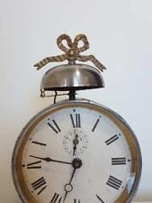 Old Japy Freres alarm clock, early 20th century, working in good condition+gift picture