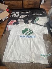 Vtg 80s Official Girl-Scout T-Shirt White Green Single Stitch Sleeve 2xl NWT bag picture