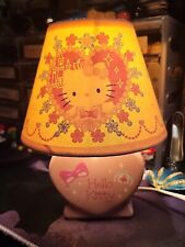 (Rare Vintage Y2K 2004) Hello Kitty Figure Anime Floral Pink heart shape Lamp picture