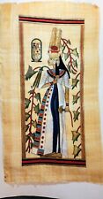 Handmade Egyptian Papyrus Depicting Queen Ahmose, Nefertiti, Wife Of Hykas picture